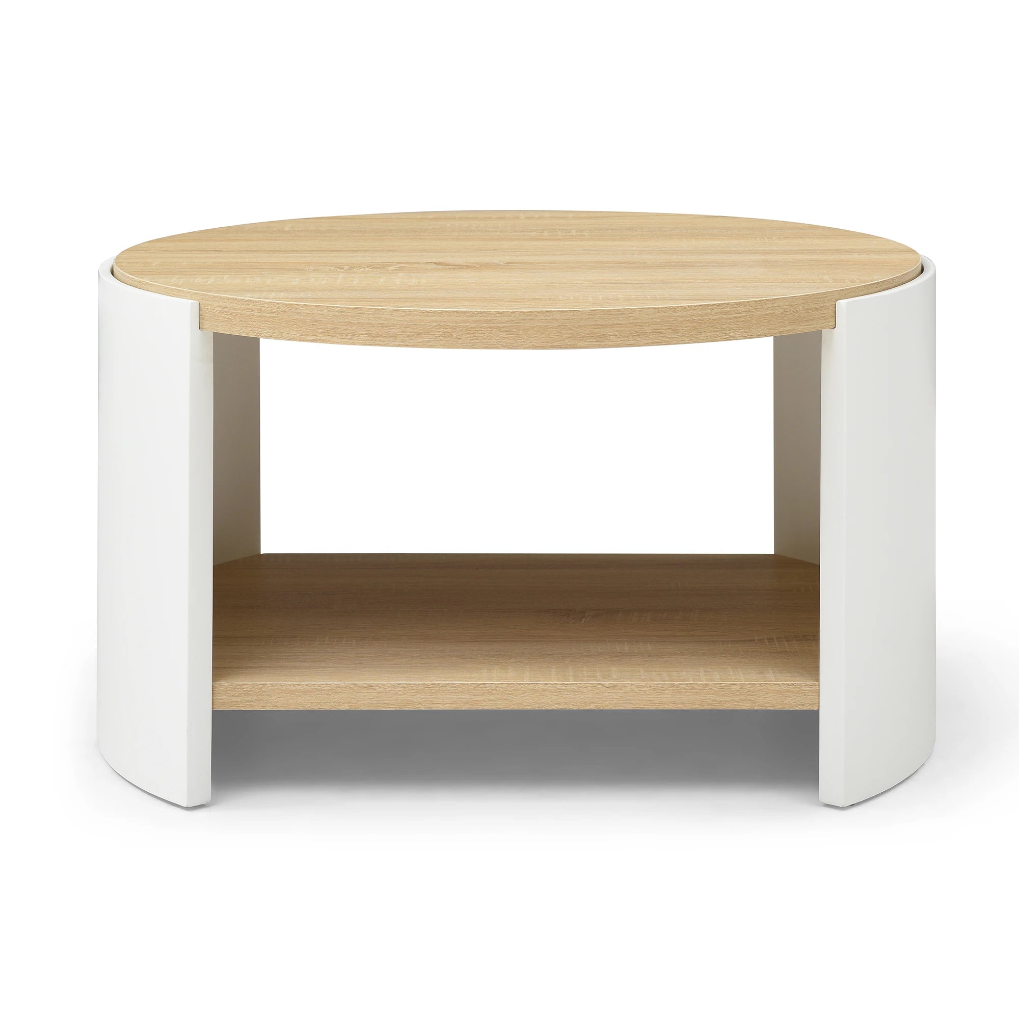 31" Modern Minimalist Round Coffee Table