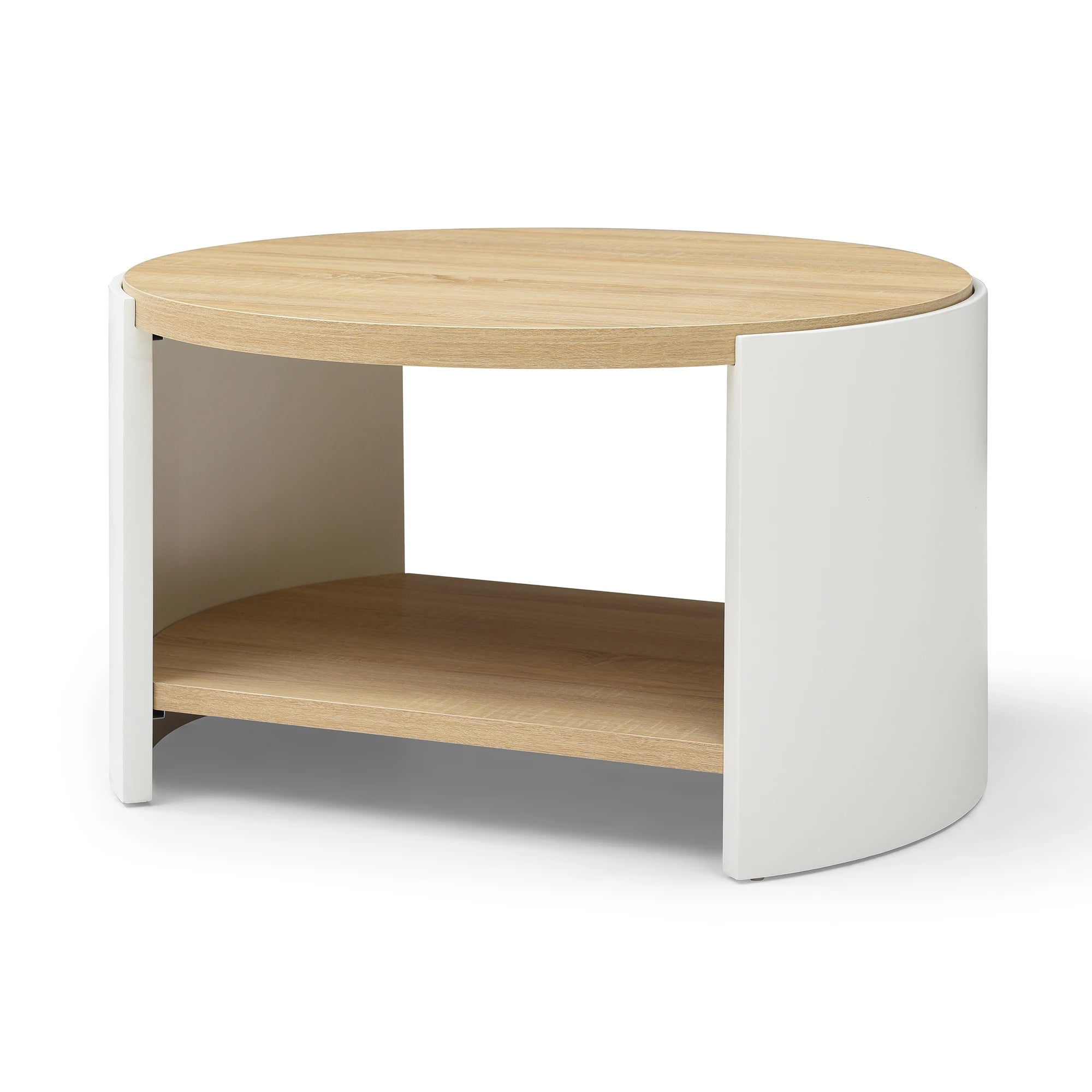 31" Modern Minimalist Round Coffee Table