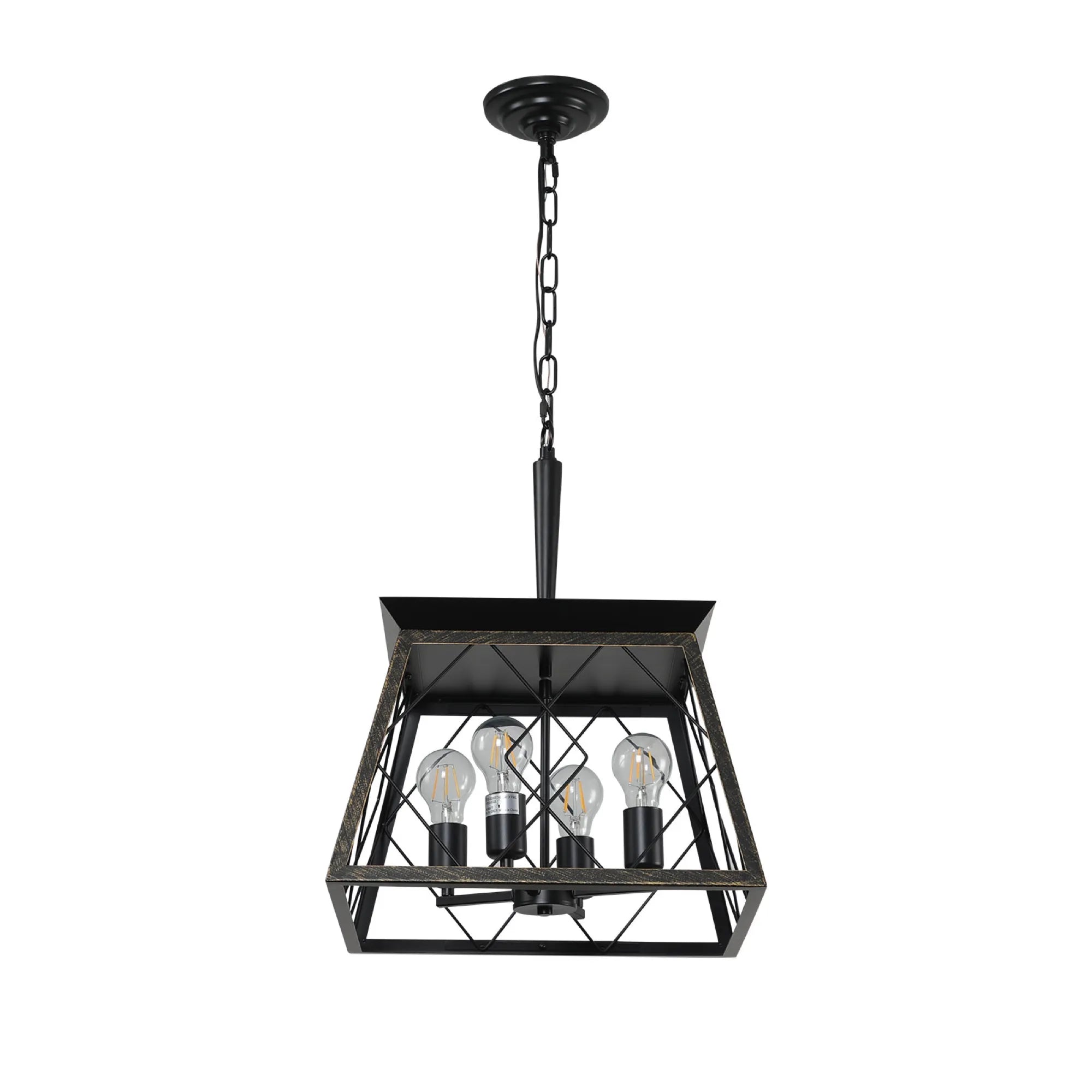 4-Light Vintage Farmhouse Pendant Light