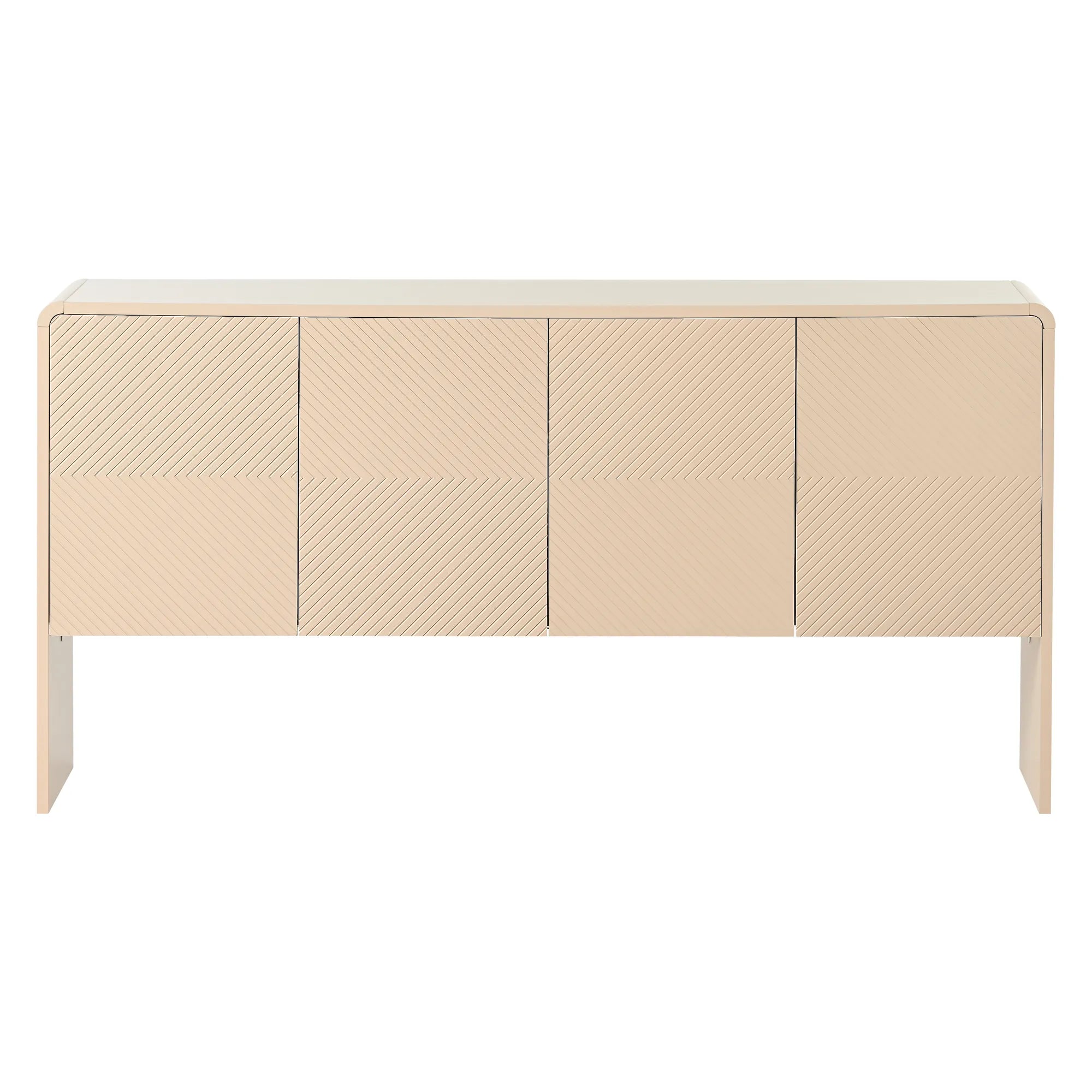 60" Minimalist Style Modern Sideboard with 4 Doors