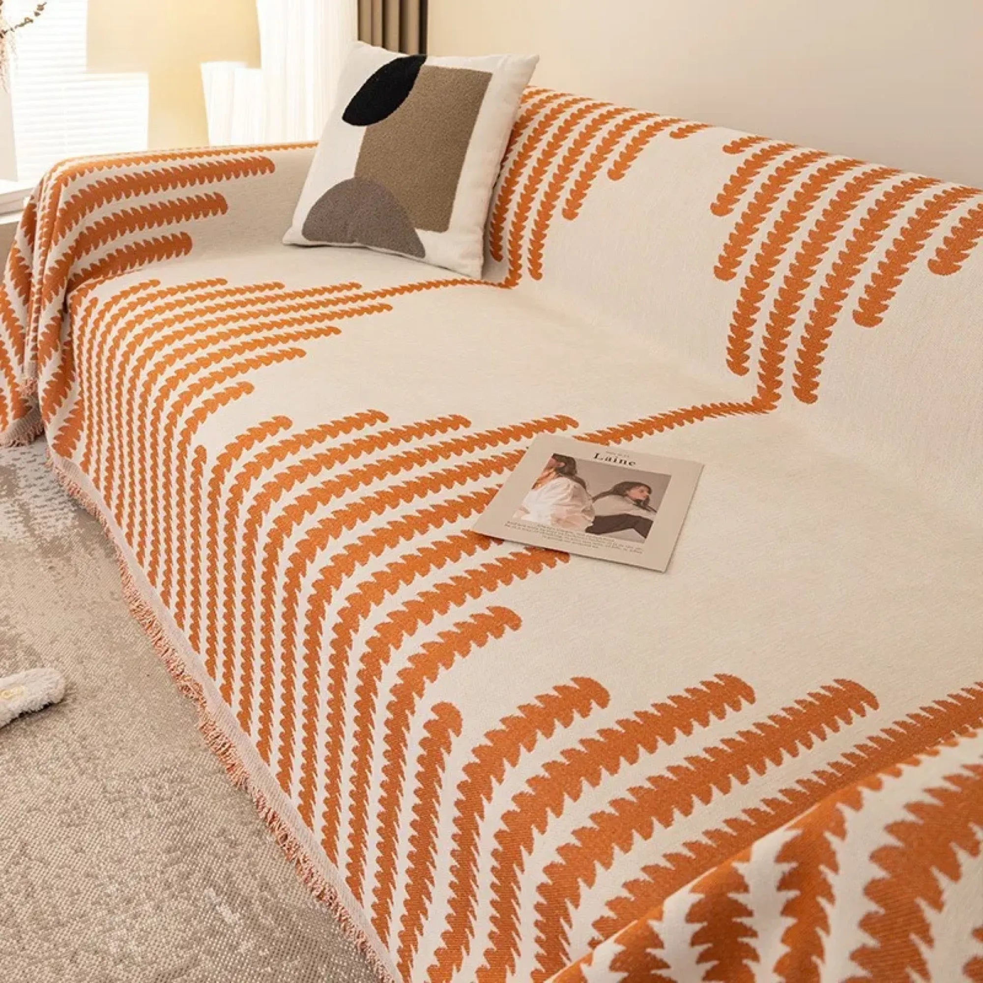 All-Season Chenille Fabric Anti-Scratch Sofa Cover Slipcover