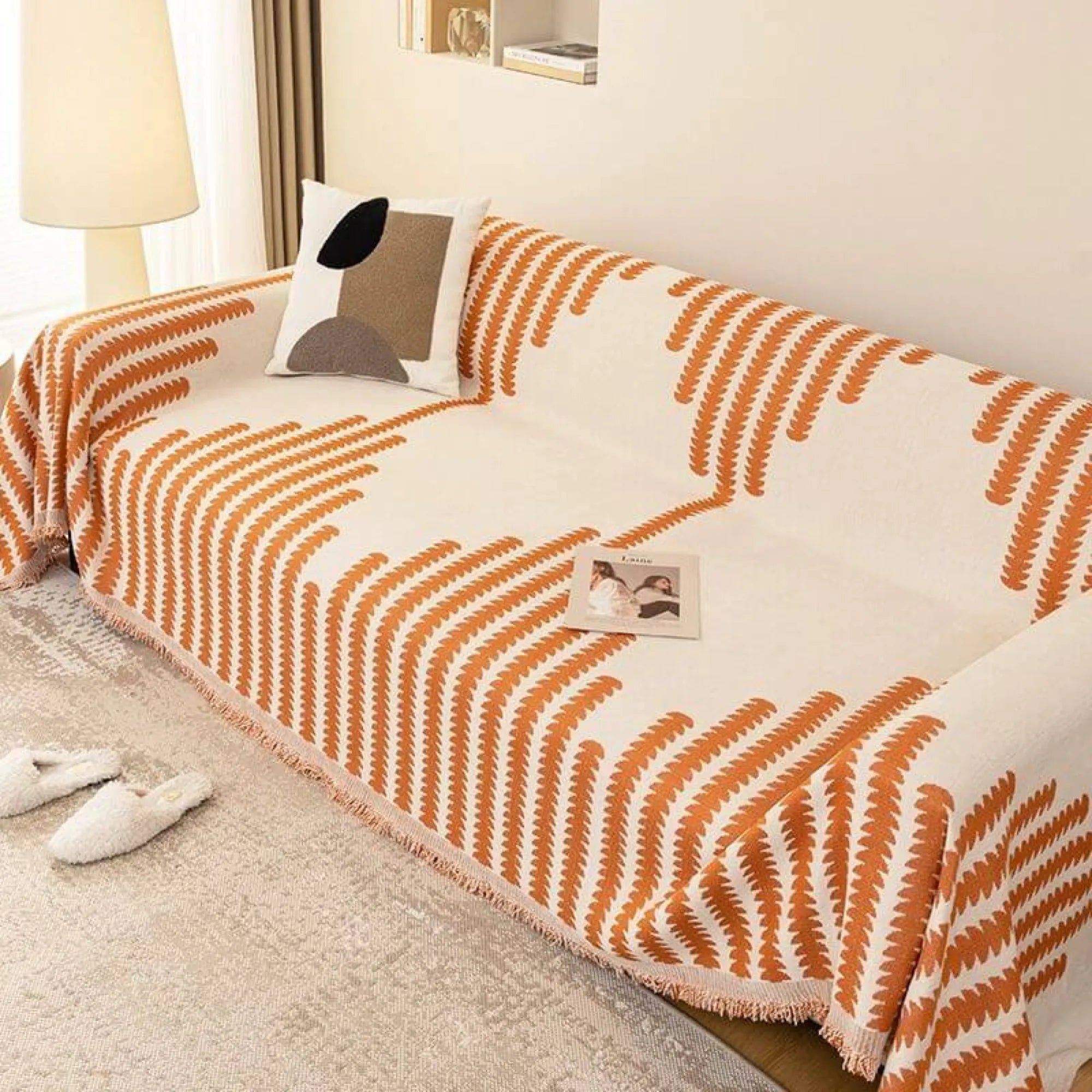 All-Season Chenille Fabric Anti-Scratch Sofa Cover Slipcover