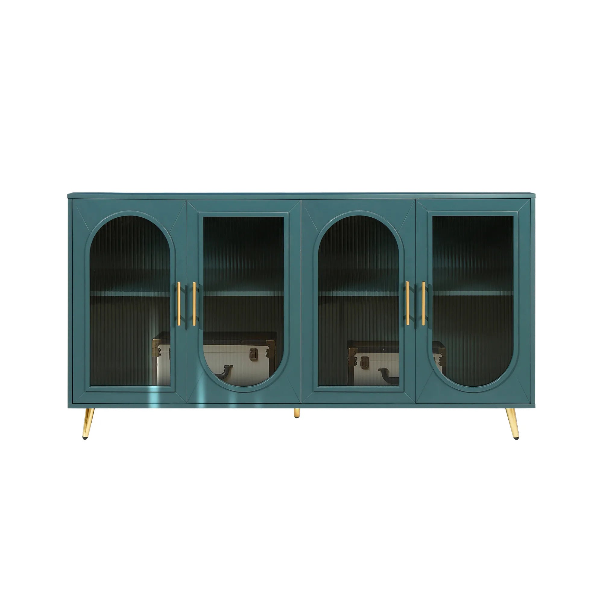 Mid Century Modern Sideboard with Glassy Doors
