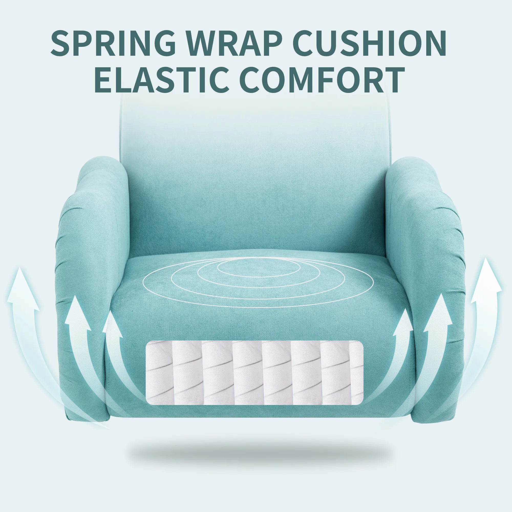 Modern Accent Armchair with Gold Metal Legs, Snowflake Fabric