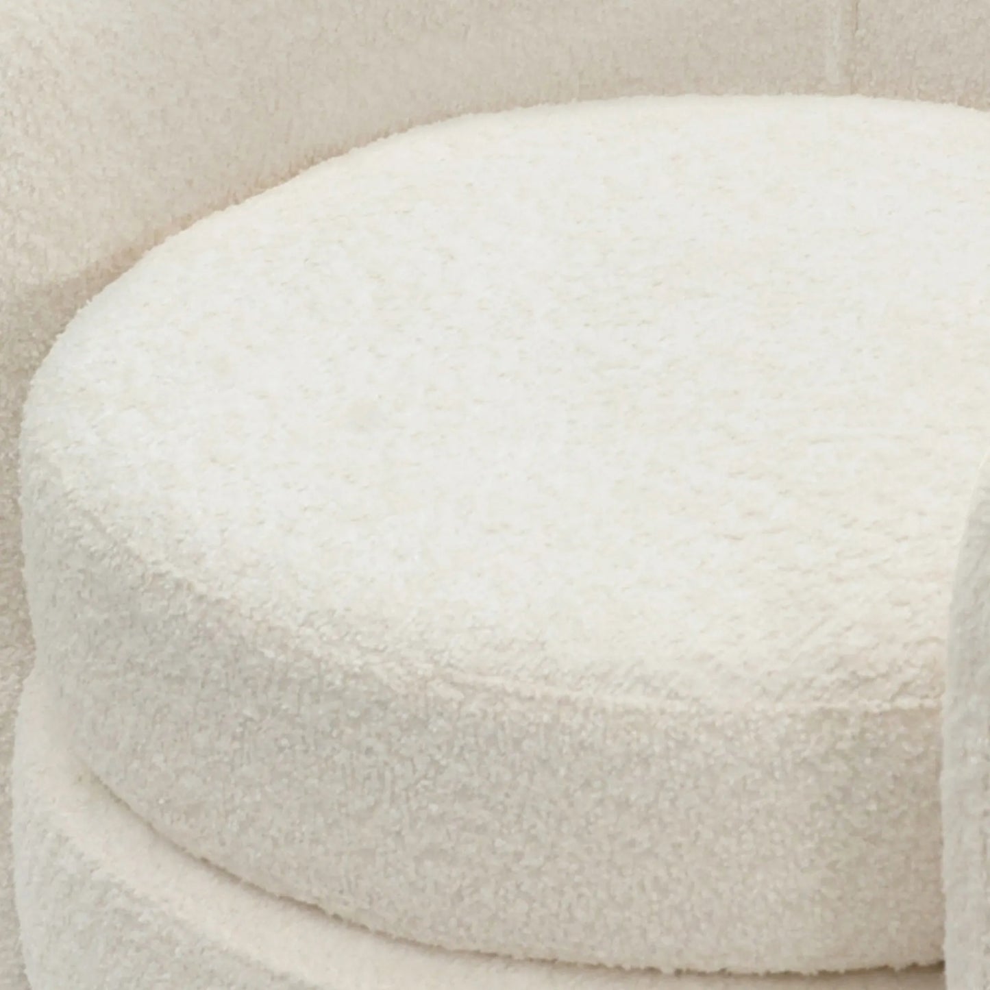 Modern Cozy Fabric Curved Back Accent Chair