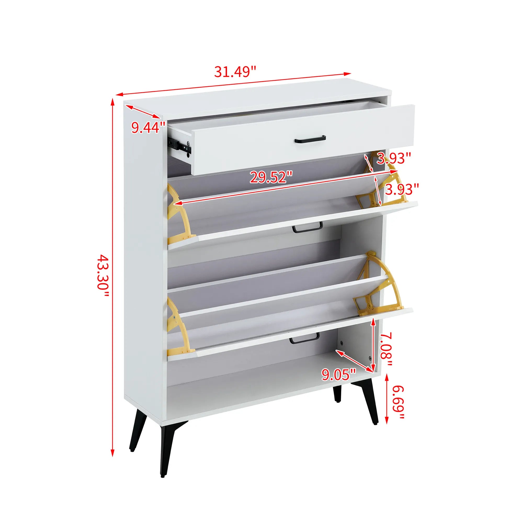 Modern Entryway Shoe Storage Cabinet