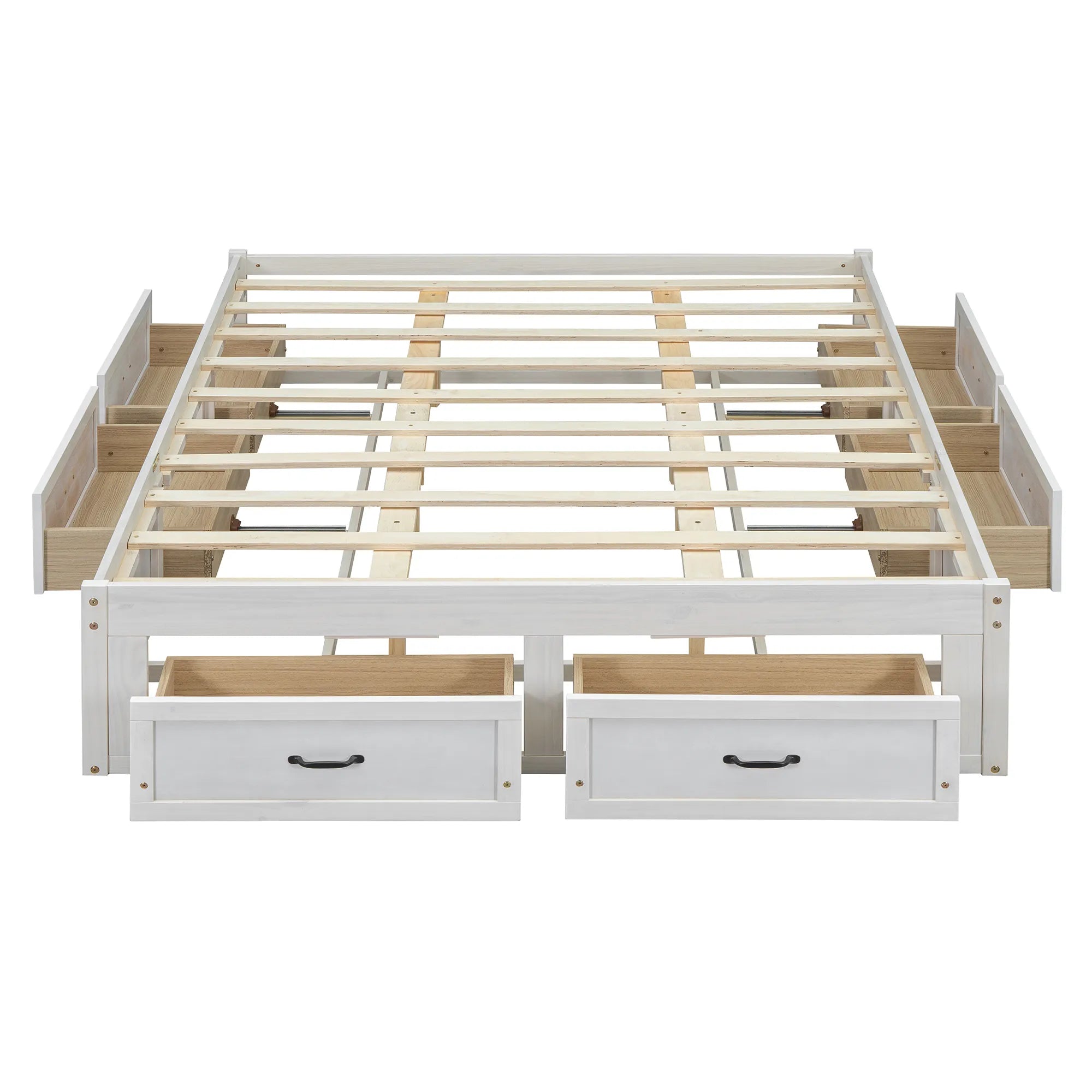 Platform Bed with 6 Storage Drawers