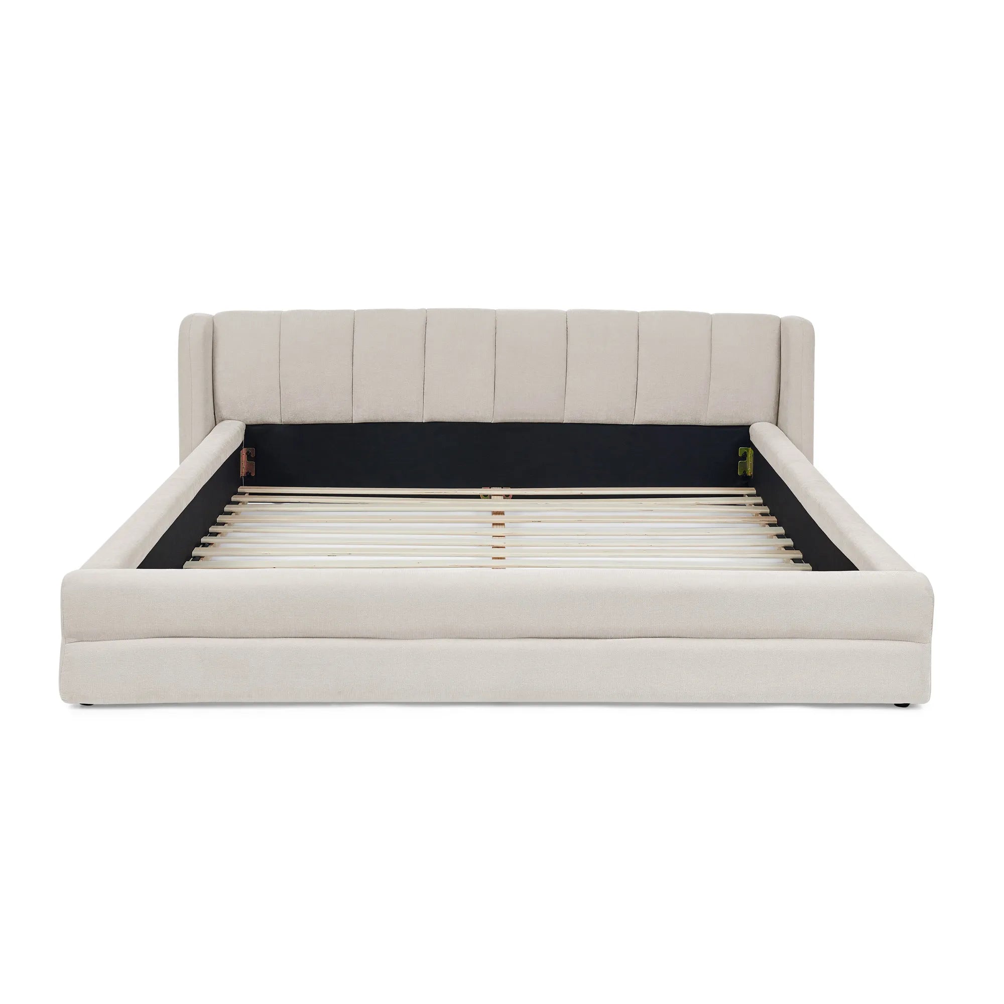 Serena – Queen Upholstered Platform Bed with Headboard