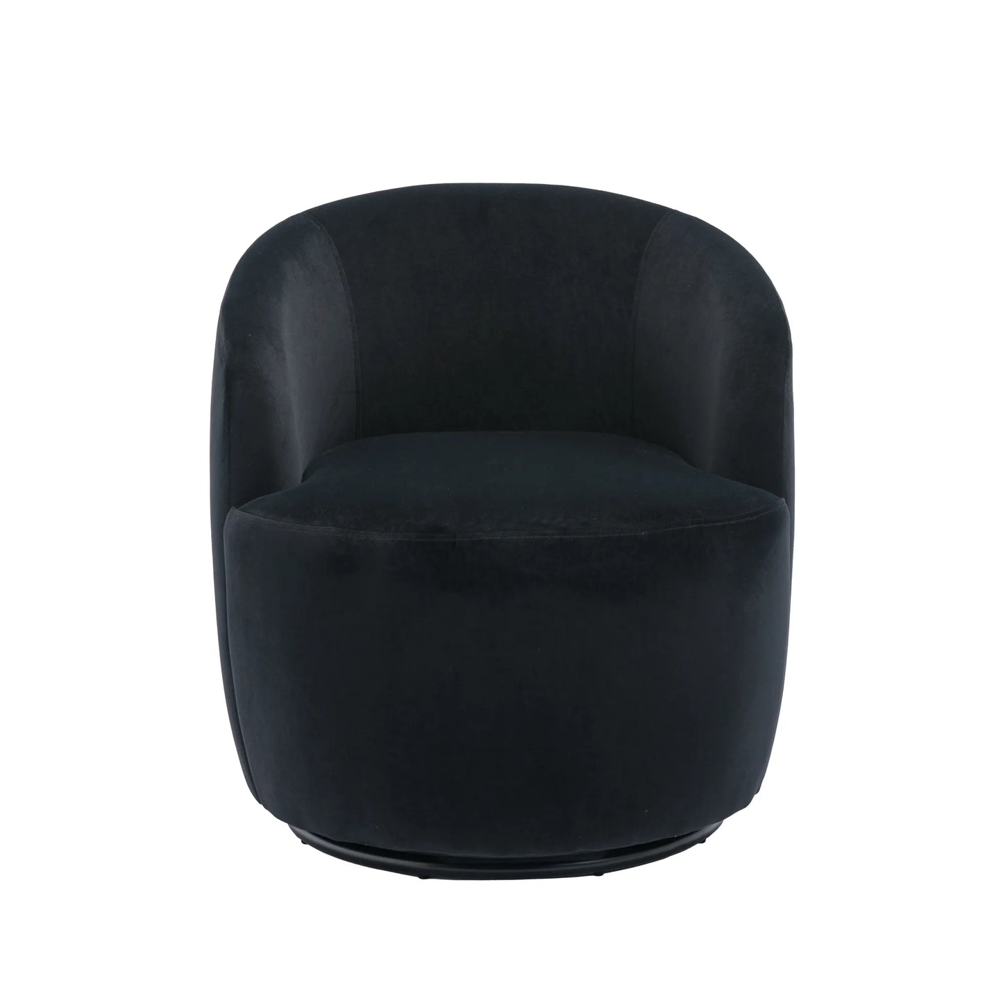 Teddy Fabric Upholstered Barrel Modern Swivel Accent Chair