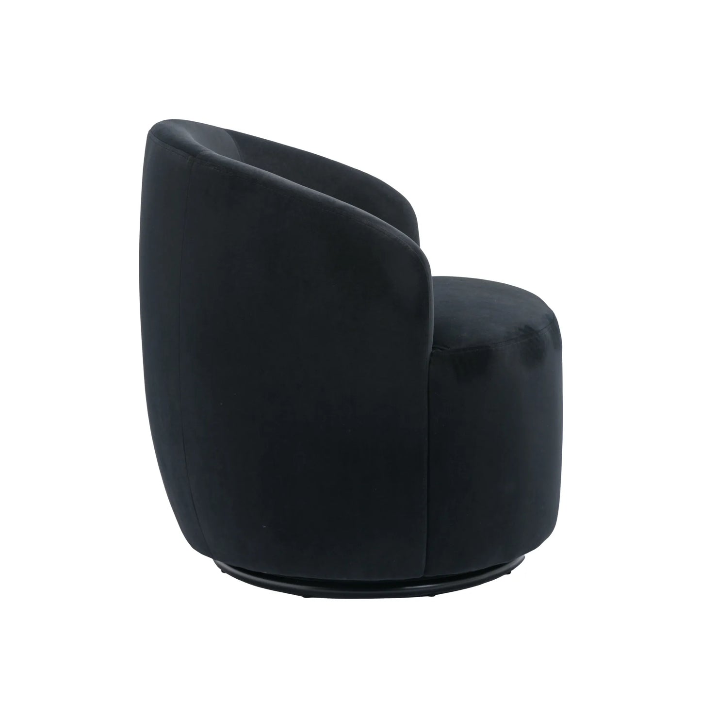 Teddy Fabric Upholstered Barrel Modern Swivel Accent Chair