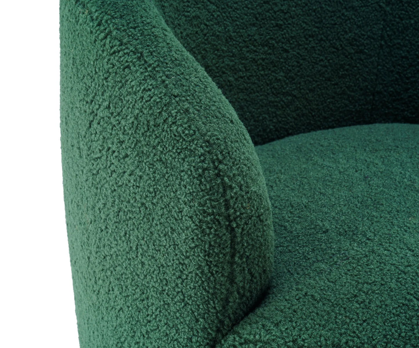 Teddy Fabric Upholstered Barrel Modern Swivel Accent Chair