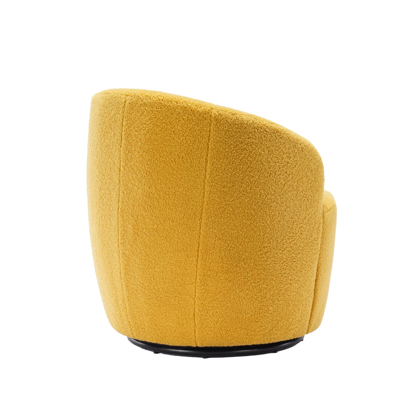 Teddy Fabric Upholstered Barrel Modern Swivel Accent Chair