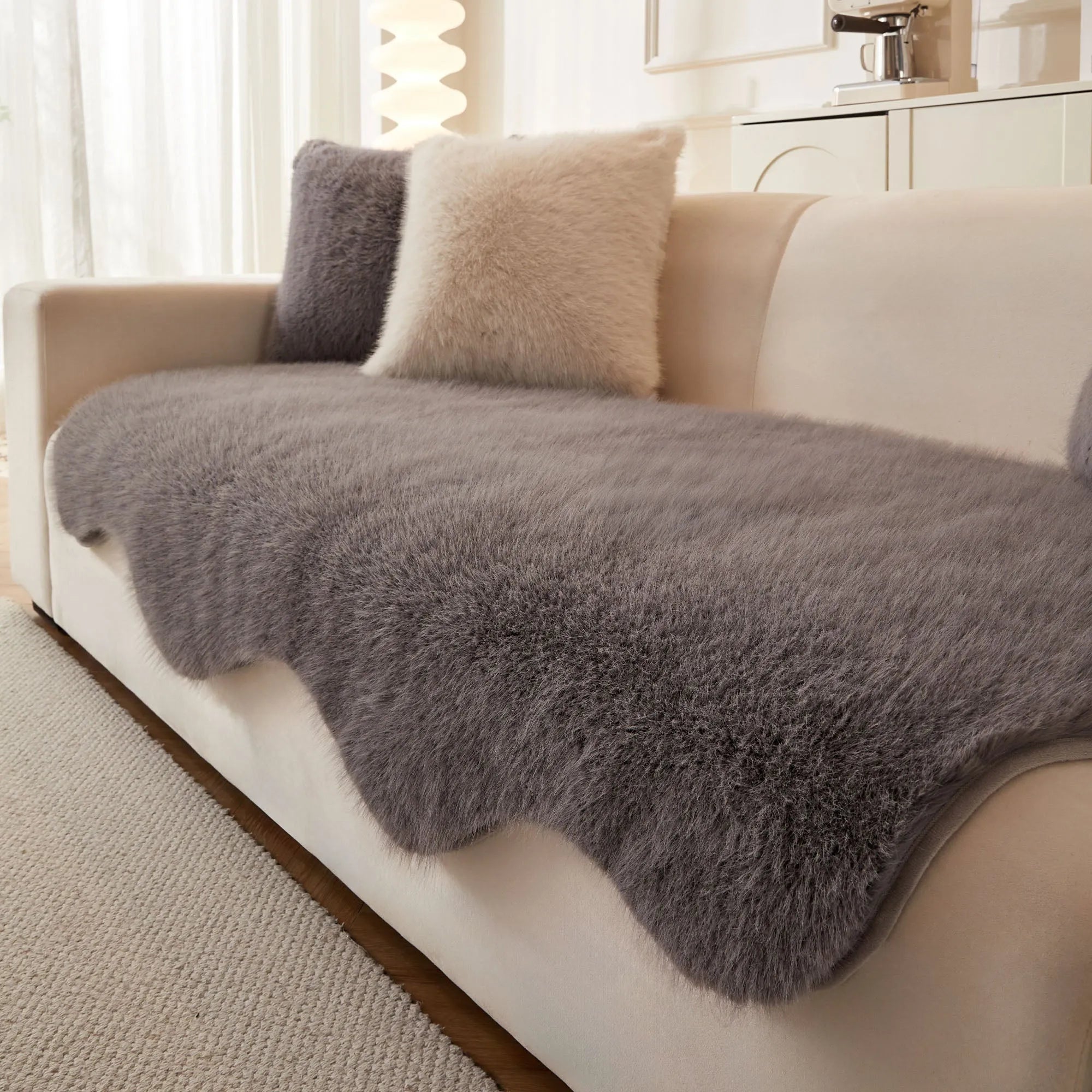 Ultra-Soft Fluffy Sofa Cover