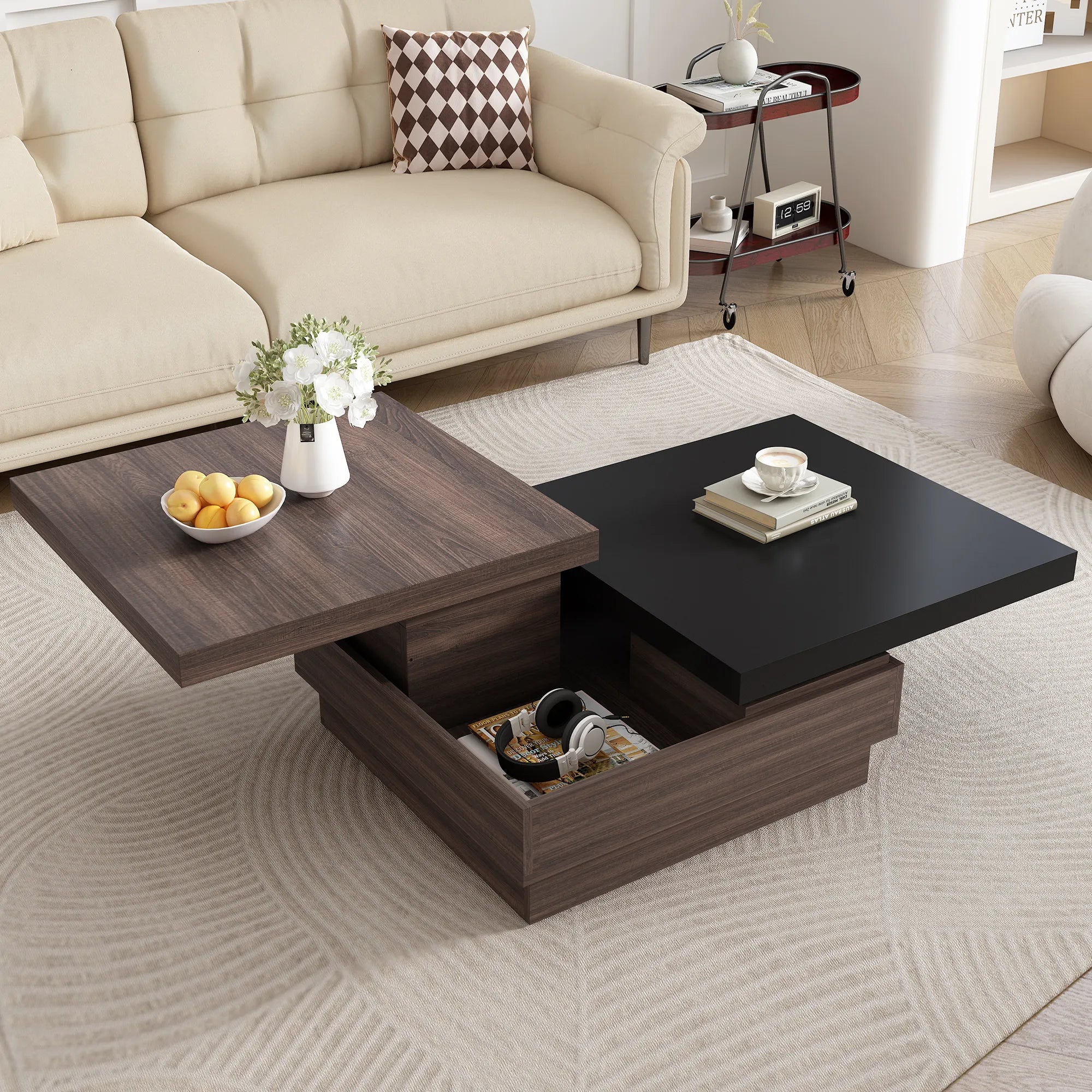 Coffee Table with Storage for a Clutter-free Space: The Ultimate Guide of Living Room Storage Ideas