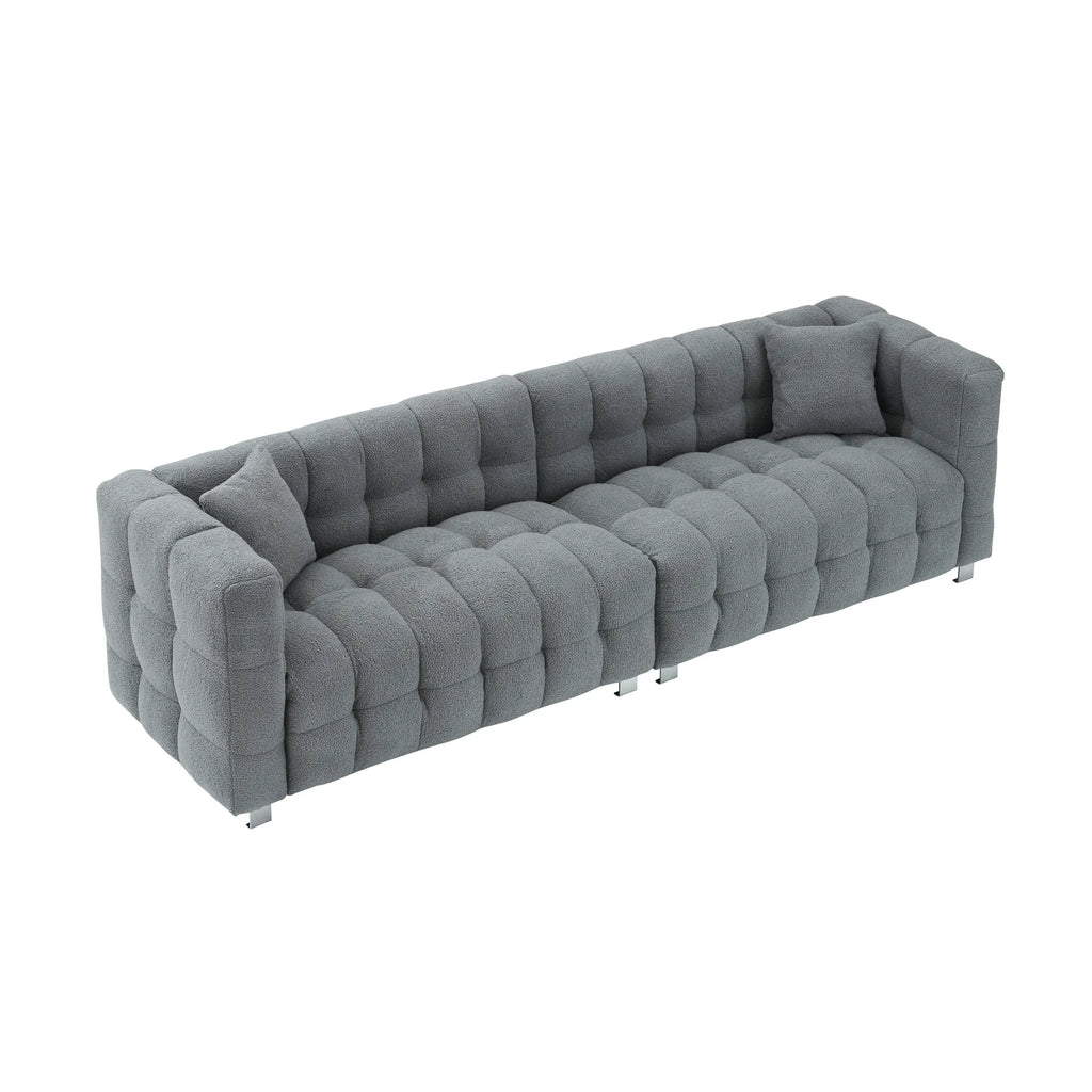 102" 4-Seater Upholstery Fleece Cloud Sofa
