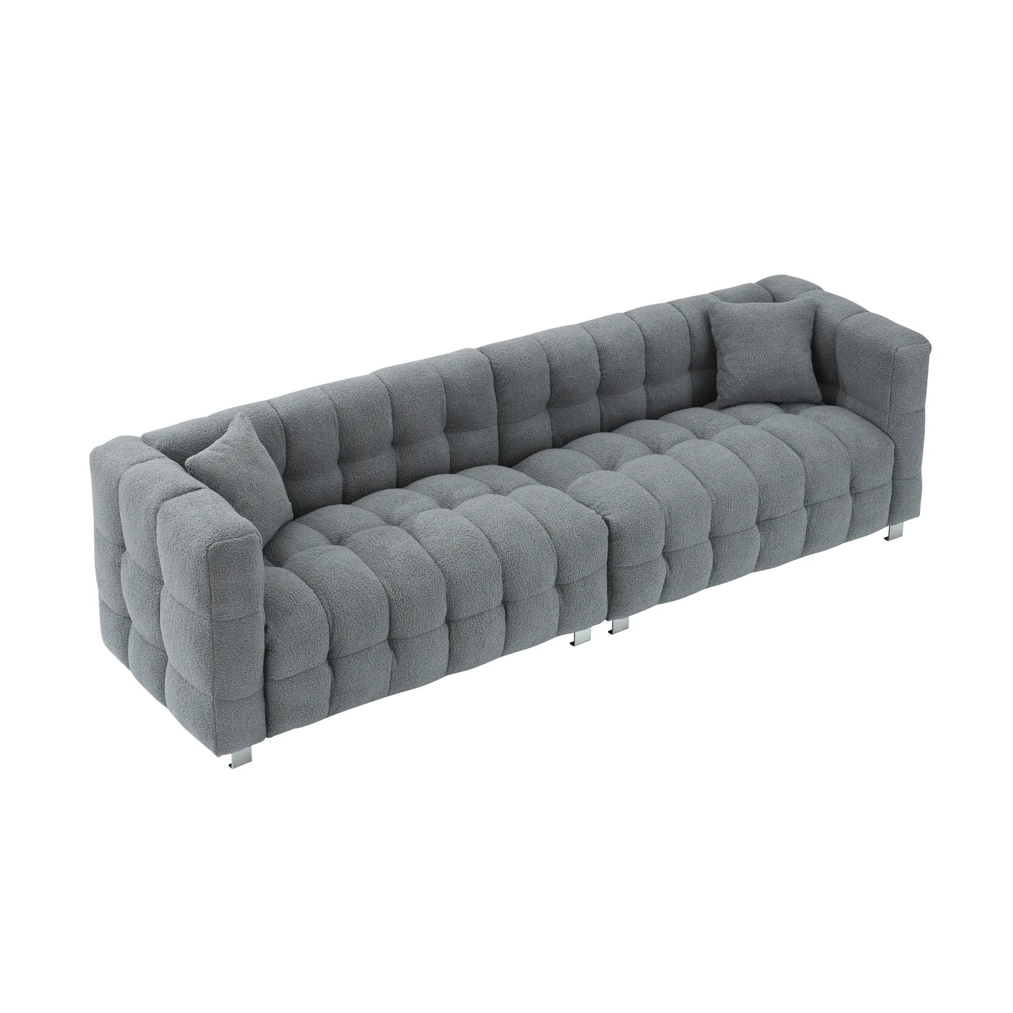 102" 4-Seater Upholstery Fleece Cloud Sofa