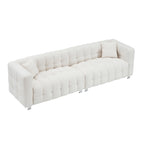102" 4-Seater Upholstery Fleece Cloud Sofa