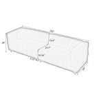 102" 4-Seater Upholstery Fleece Cloud Sofa