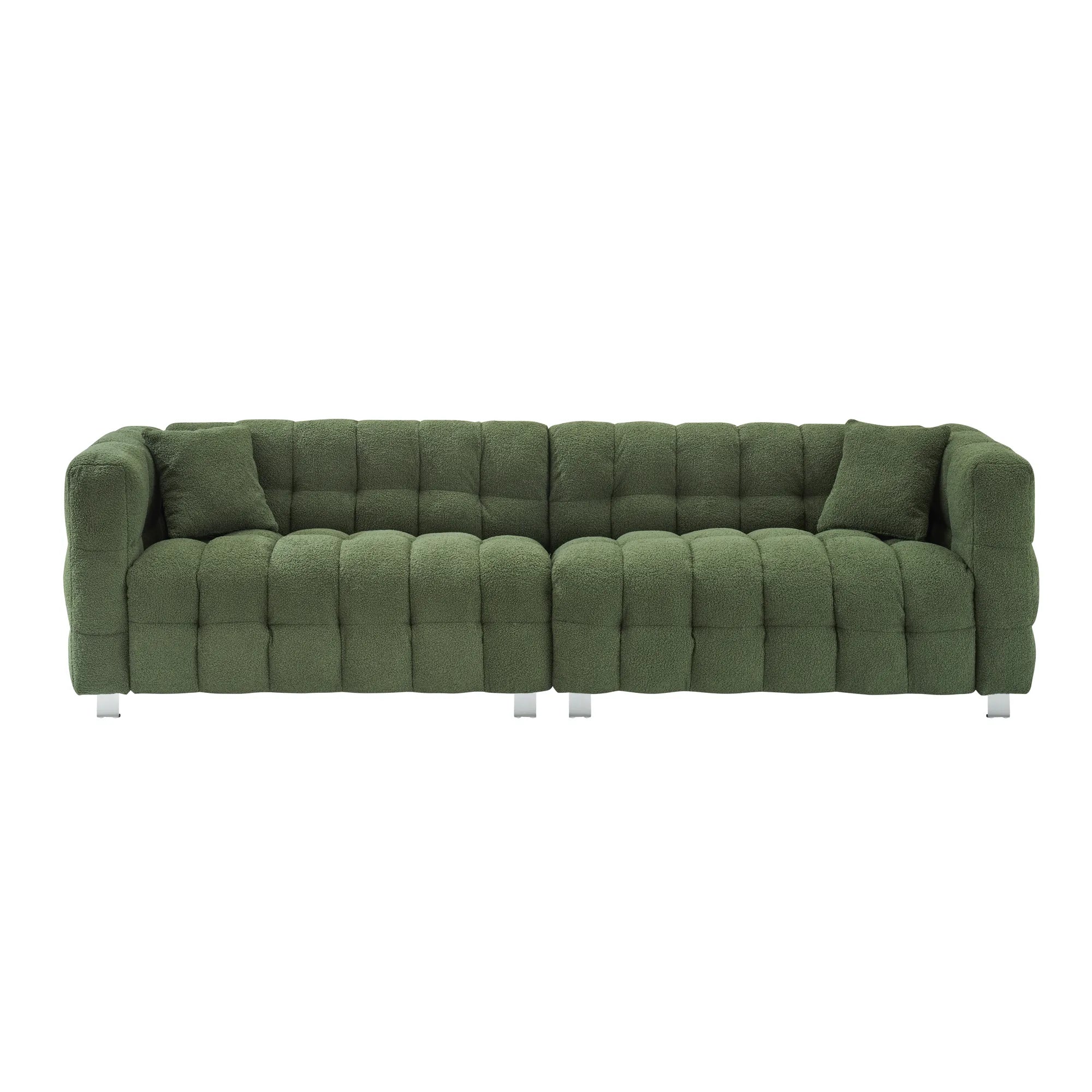 102" 4-Seater Upholstery Fleece Cloud Sofa