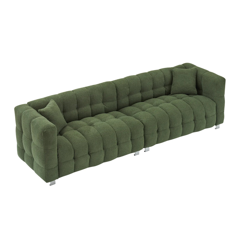 102" 4-Seater Upholstery Fleece Cloud Sofa