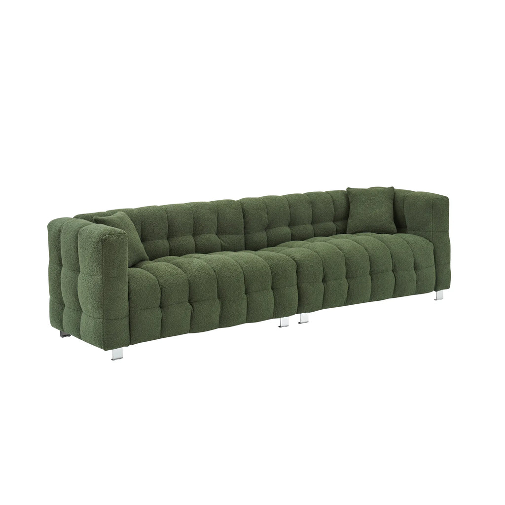 102" 4-Seater Upholstery Fleece Cloud Sofa
