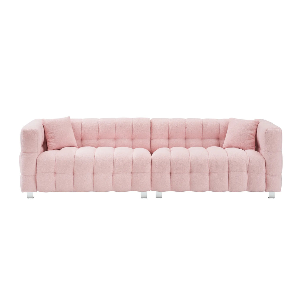 102" 4-Seater Upholstery Fleece Cloud Sofa