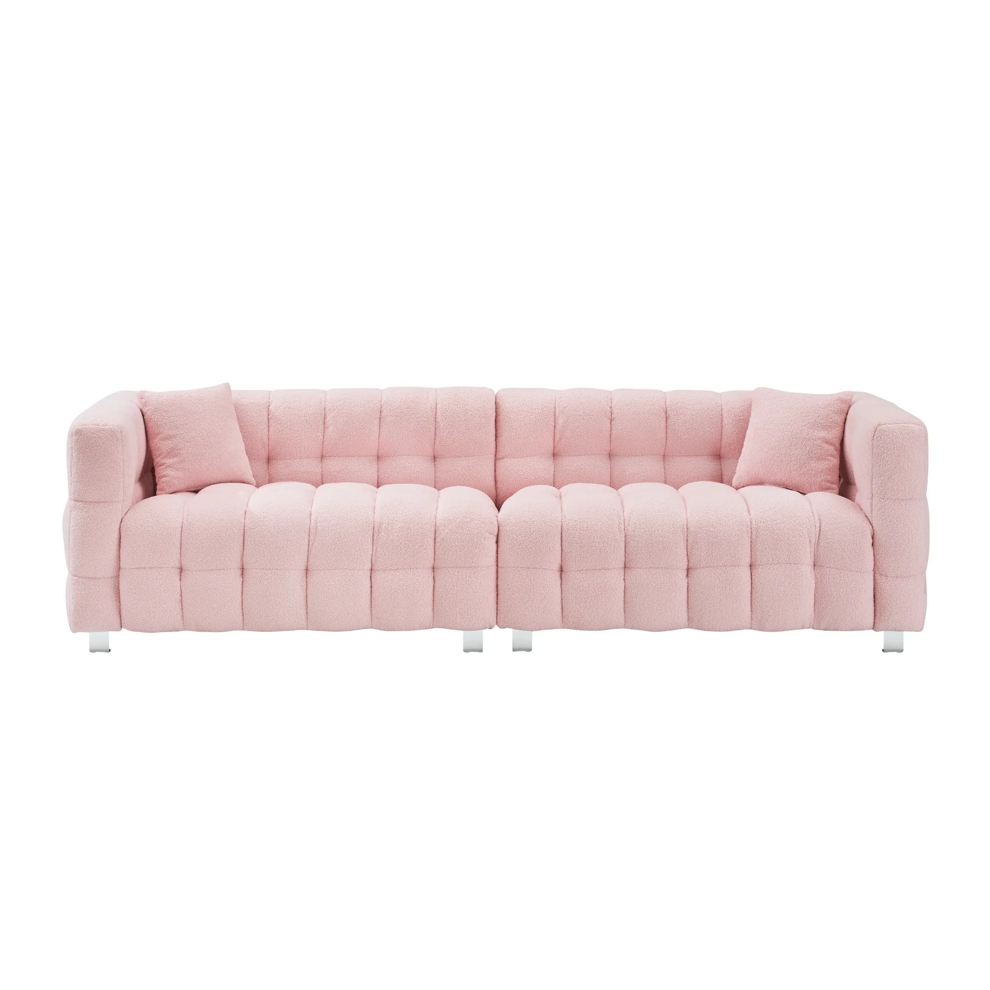 102" 4-Seater Upholstery Fleece Cloud Sofa