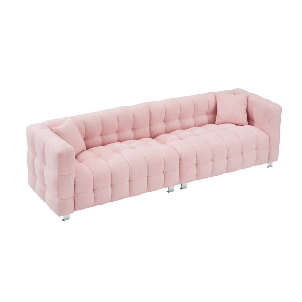 102" 4-Seater Upholstery Fleece Cloud Sofa
