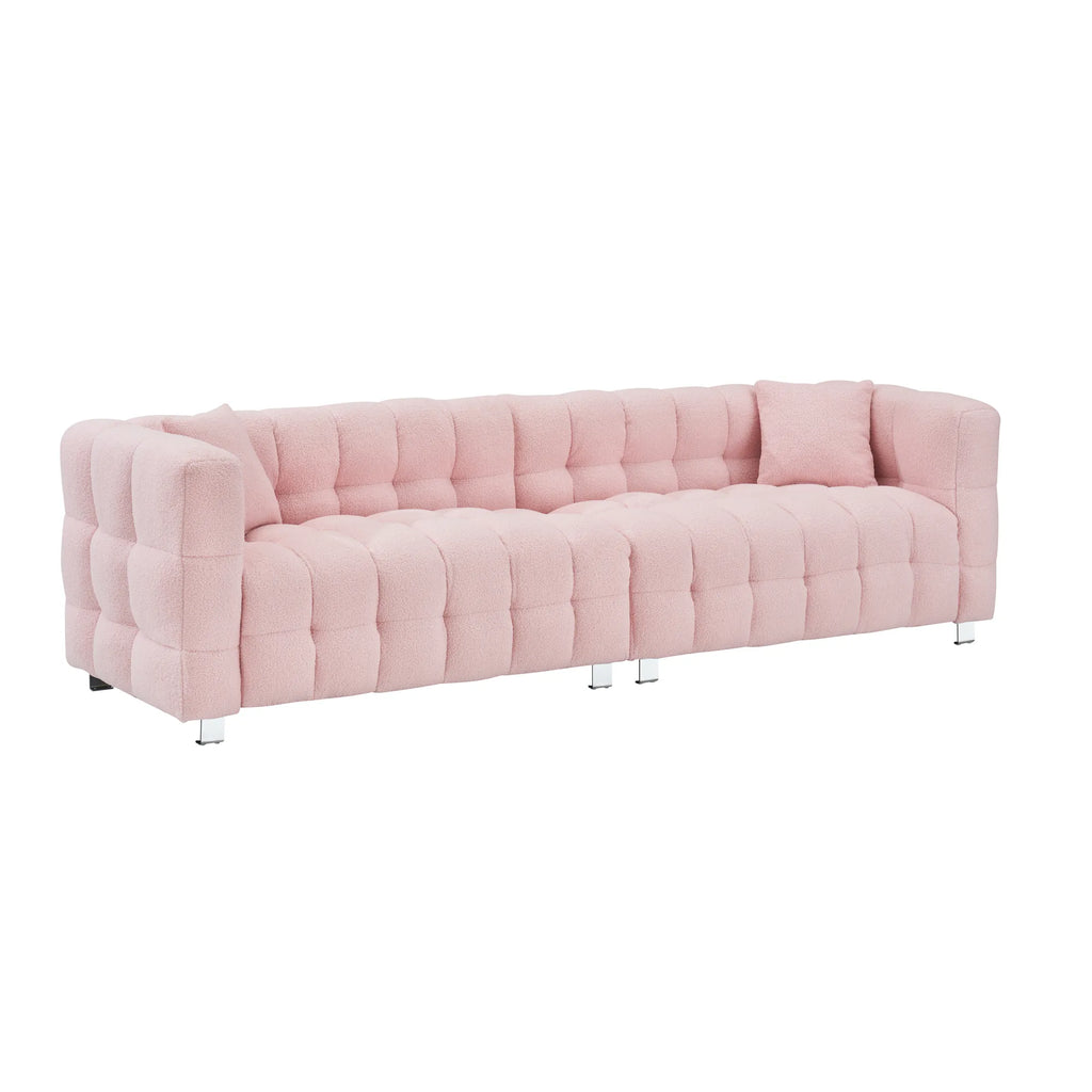 102" 4-Seater Upholstery Fleece Cloud Sofa