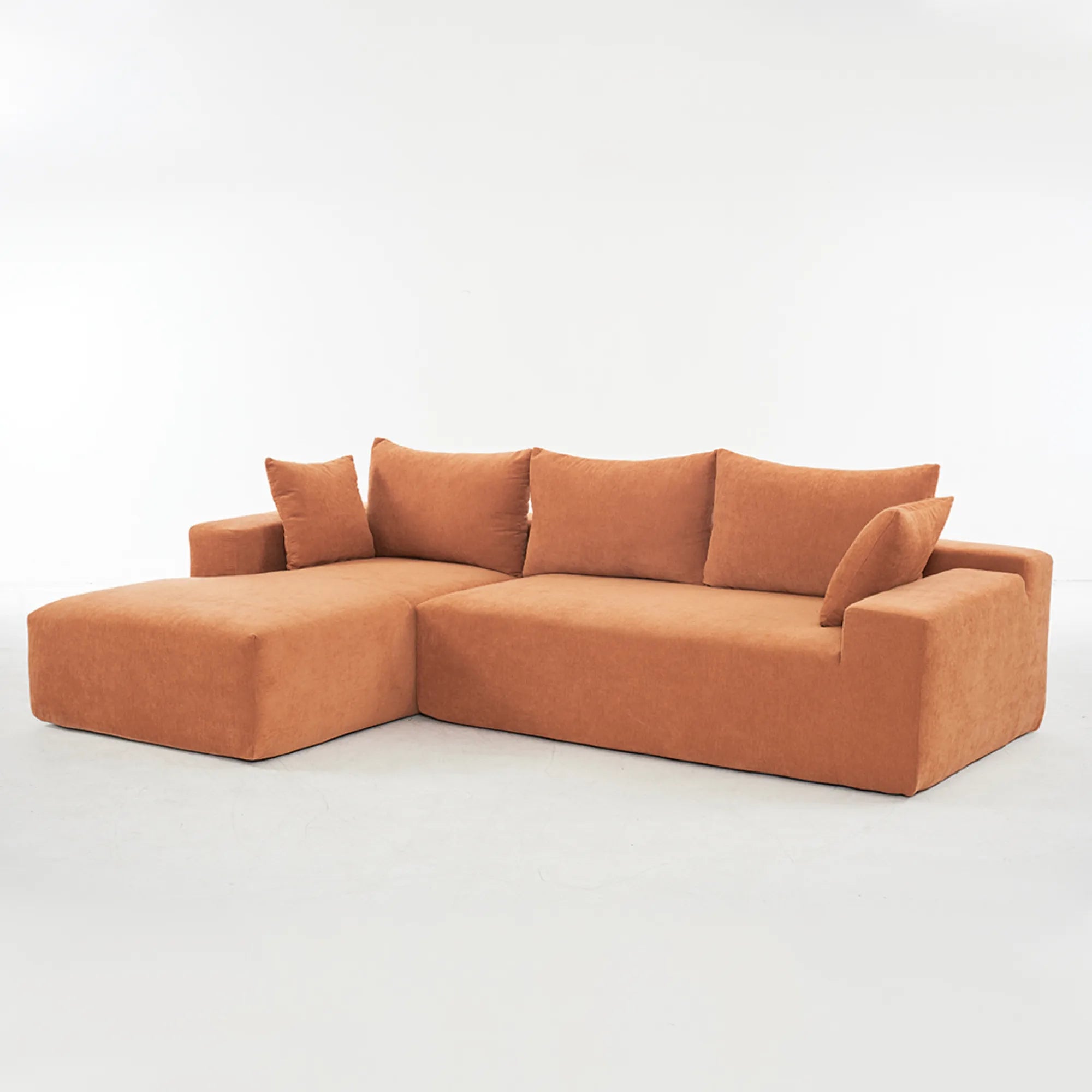 108" 4 Seater Chenille Cloud Modular Sofa with Deep Seat