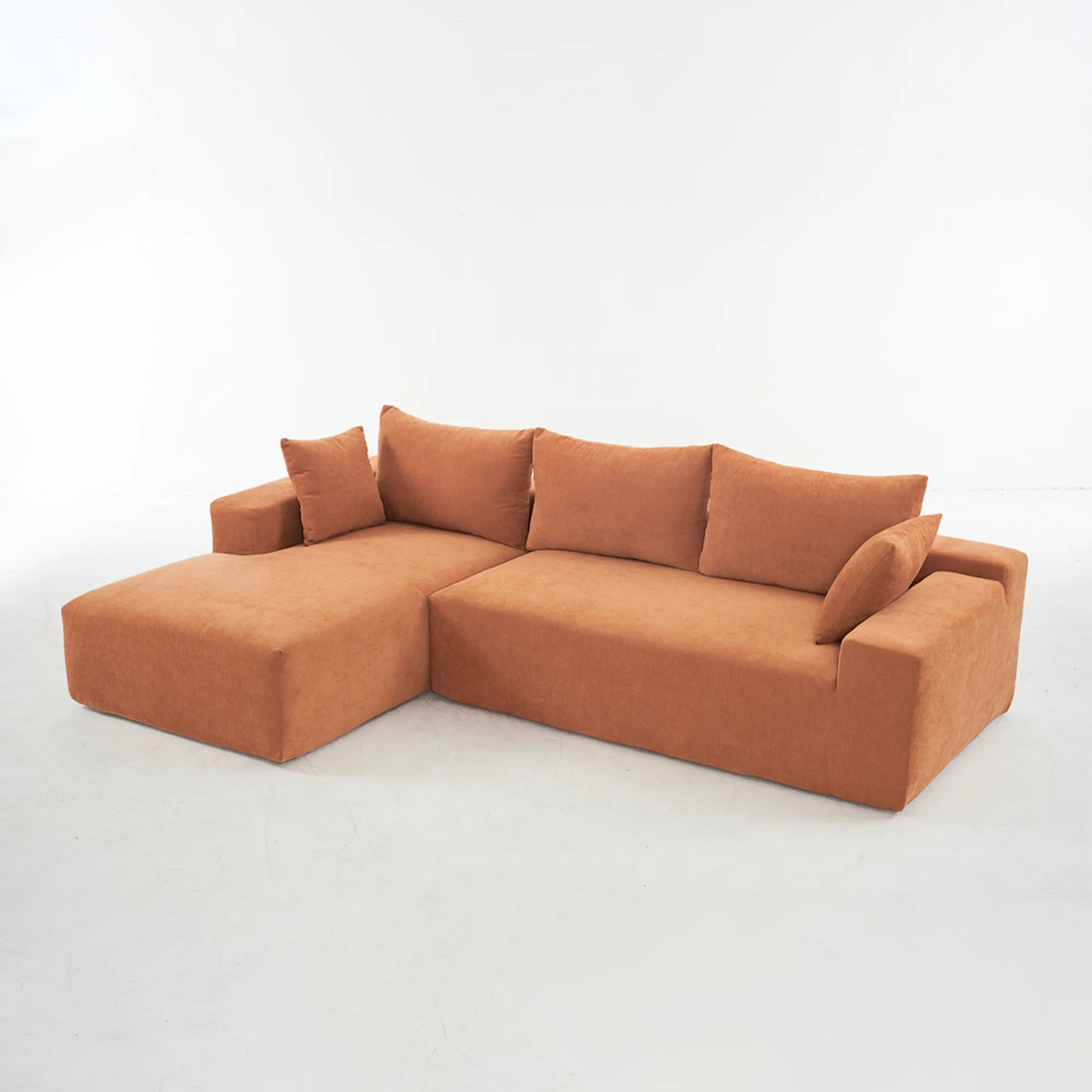 108" 4 Seater Chenille Cloud Modular Sofa with Deep Seat