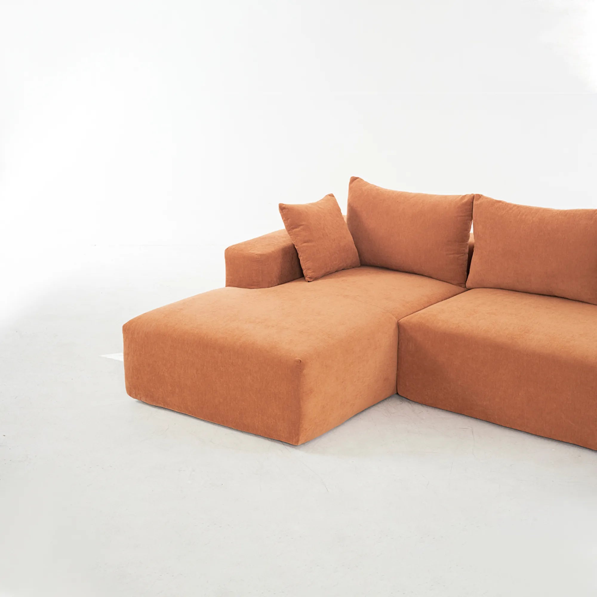 108" 4 Seater Chenille Cloud Modular Sofa with Deep Seat