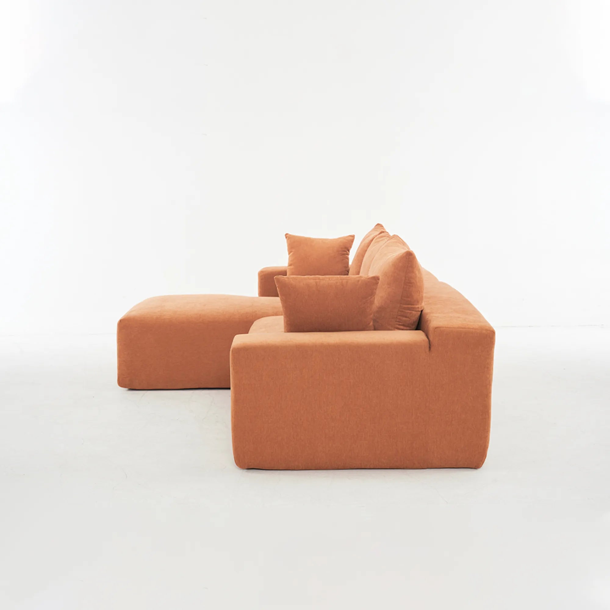 108" 4 Seater Chenille Cloud Modular Sofa with Deep Seat