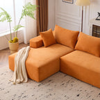 108" 4 Seater Chenille Cloud Modular Sofa with Deep Seat