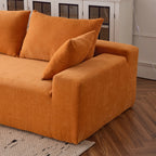 108" 4 Seater Chenille Cloud Modular Sofa with Deep Seat