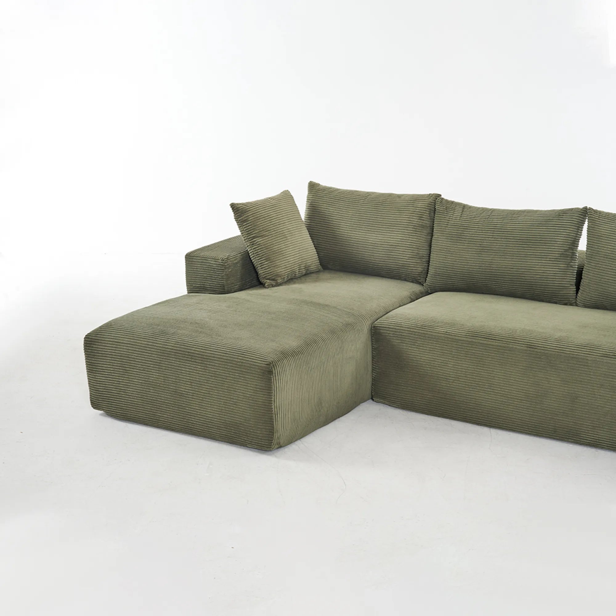 108" 4 Seater Chenille Cloud Modular Sofa with Deep Seat