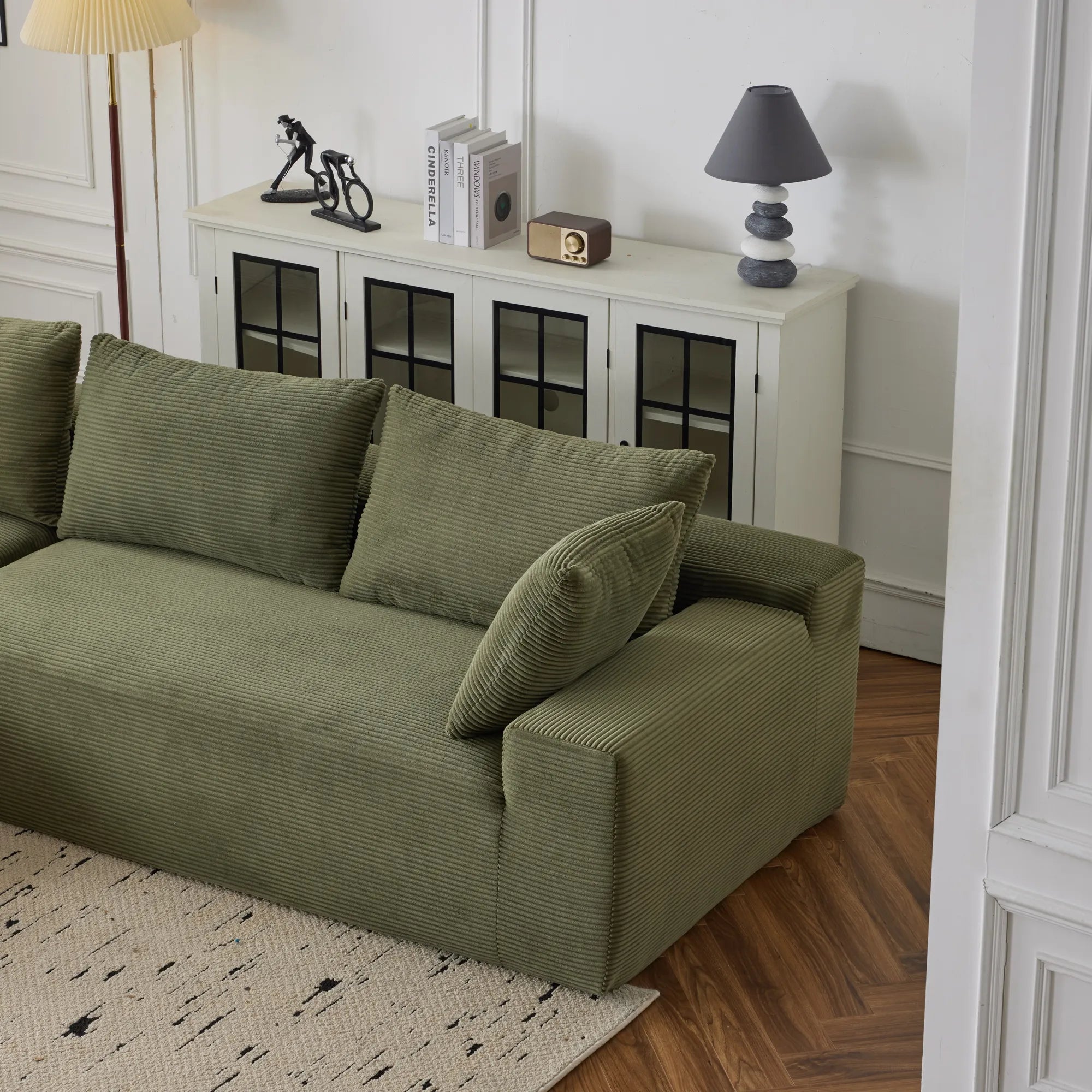 108" 4 Seater Chenille Cloud Modular Sofa with Deep Seat