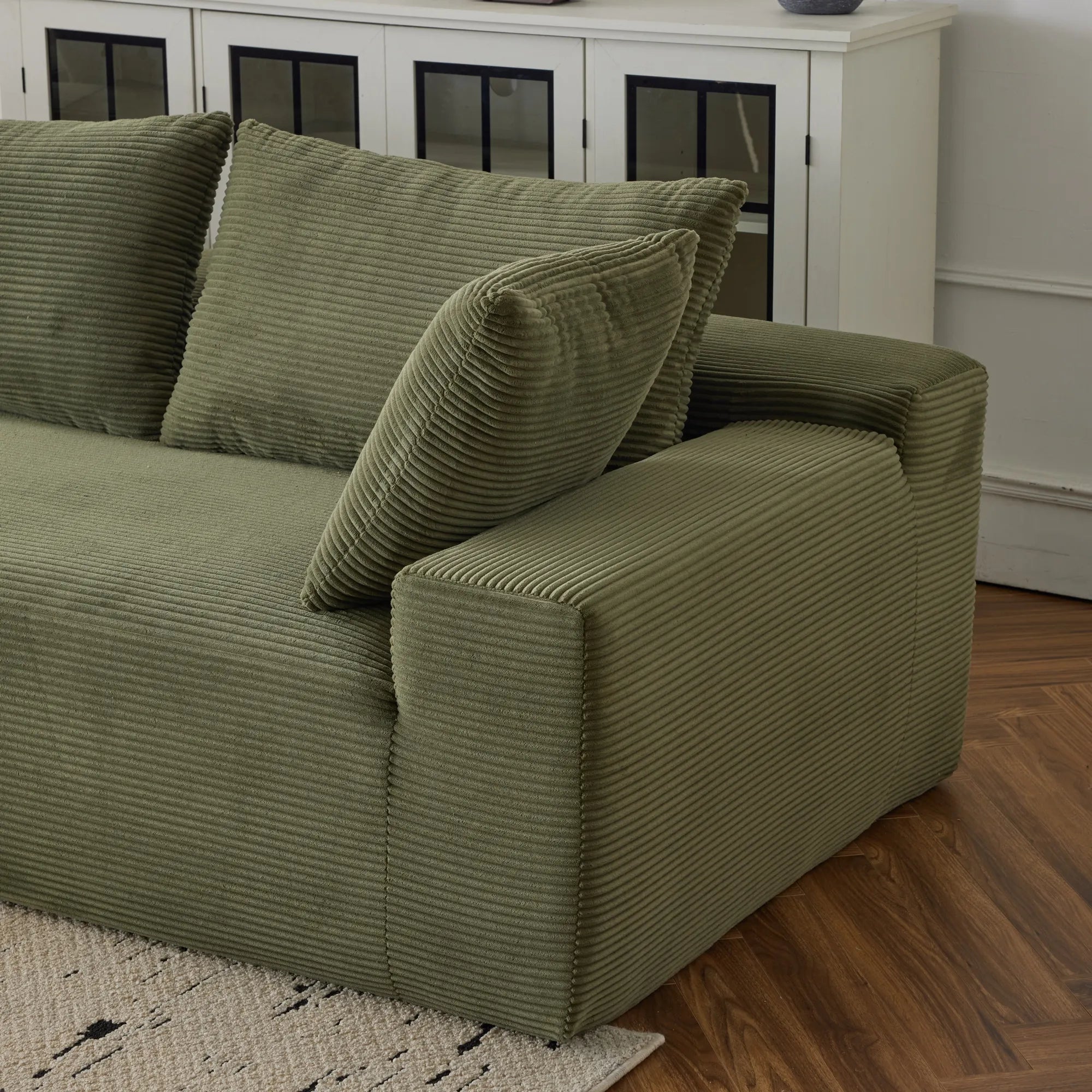108" 4 Seater Chenille Cloud Modular Sofa with Deep Seat