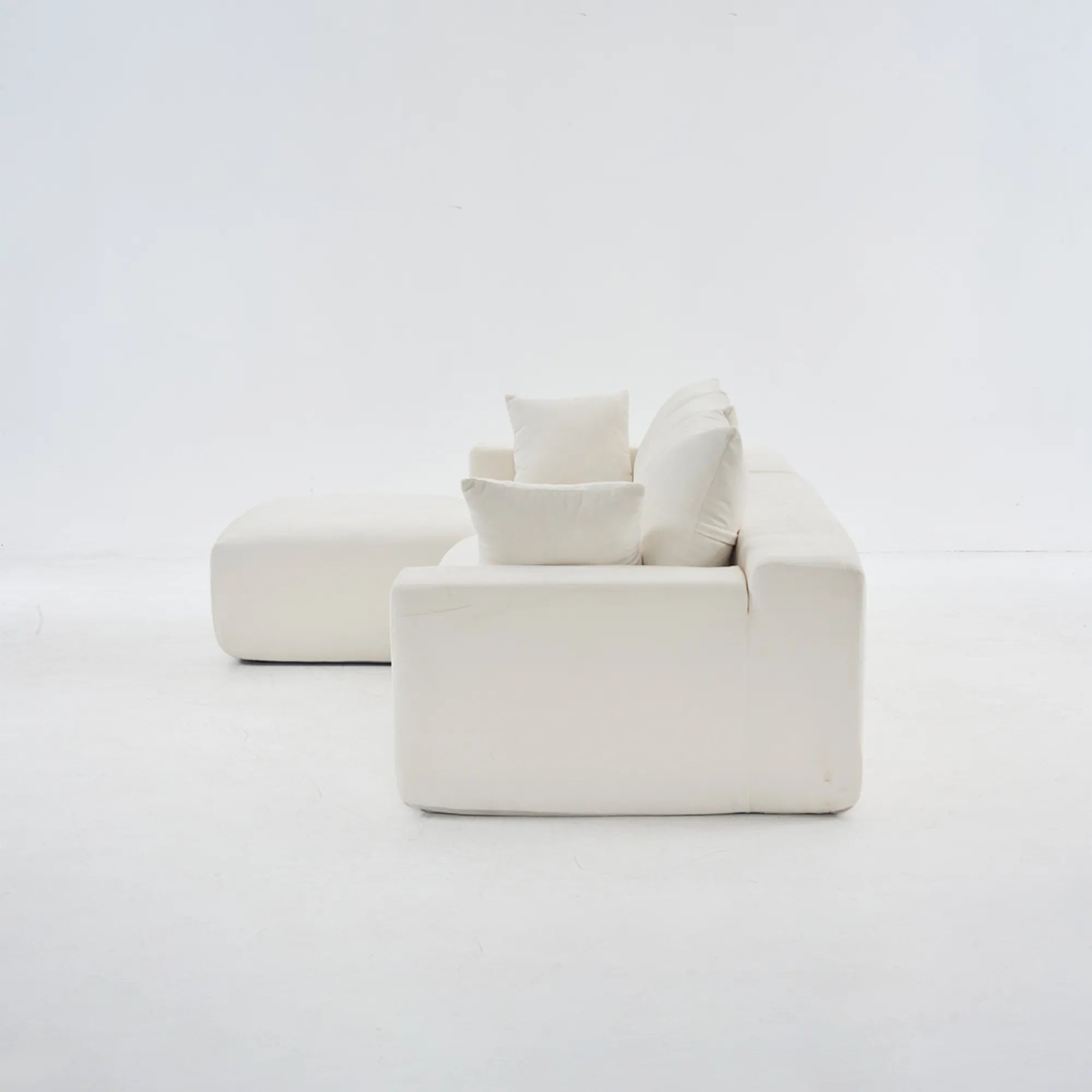 108" 4 Seater Chenille Cloud Modular Sofa with Deep Seat