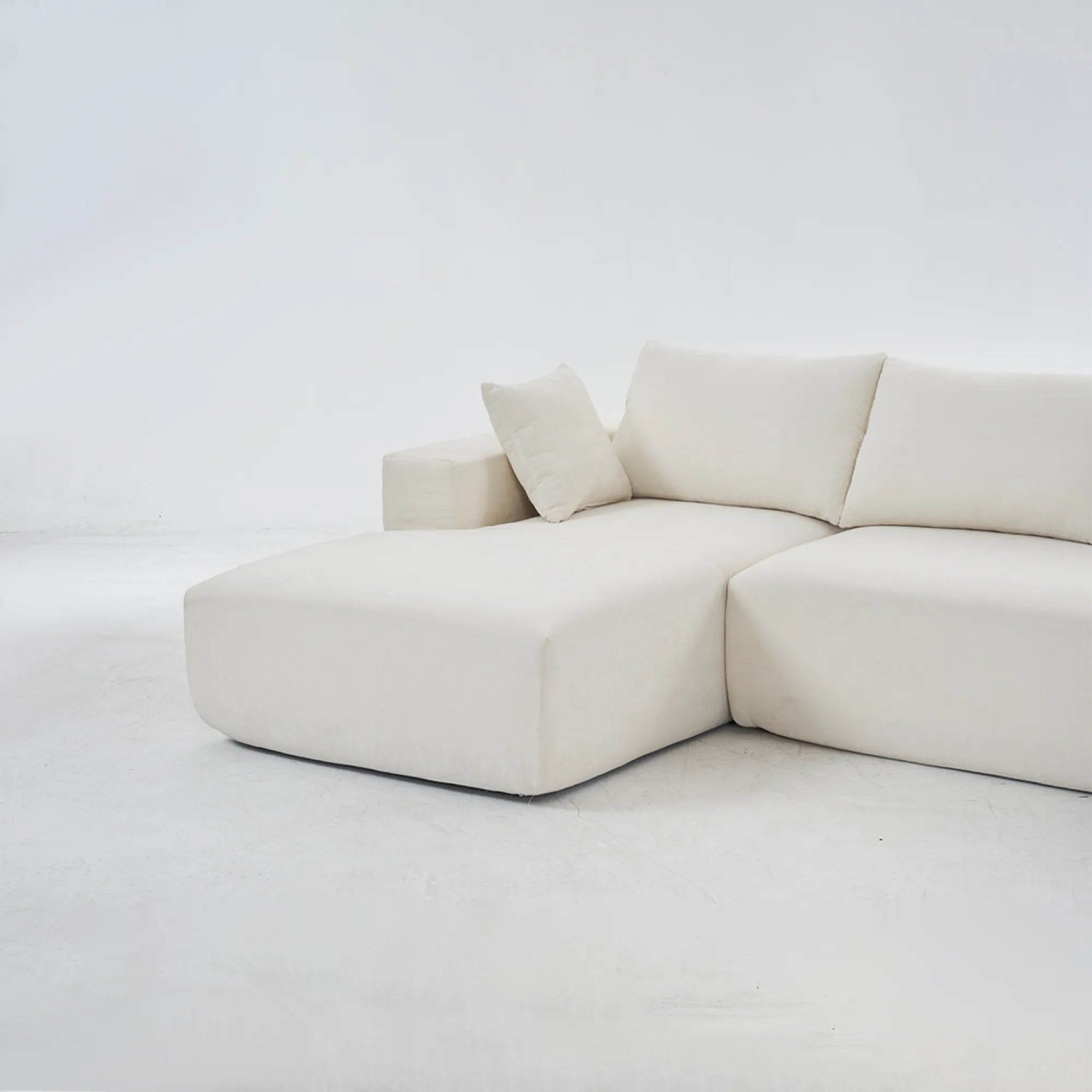 108" 4 Seater Chenille Cloud Modular Sofa with Deep Seat