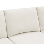 110" Chenille Upholstered Modern Modular Sectional Compressed Sofa