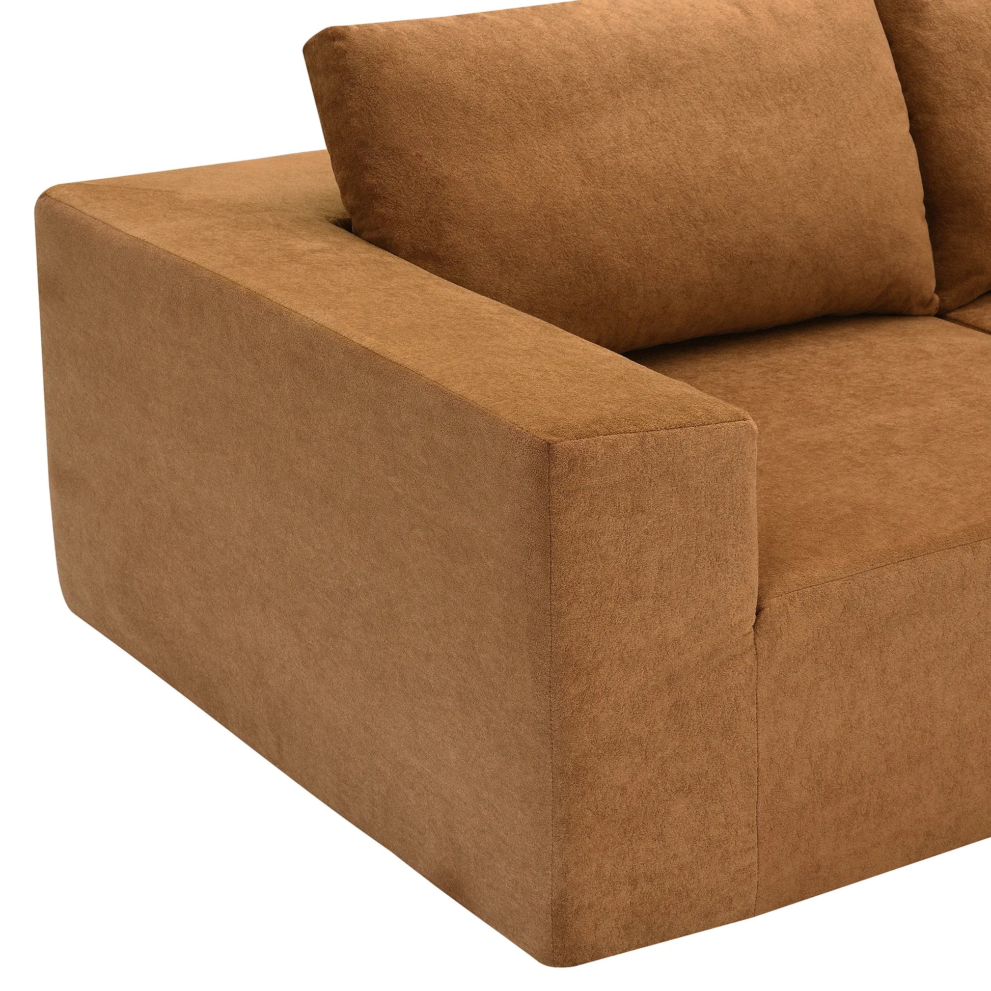 116" 5-Piece Upholstered Modern Modular Sectional Sofa