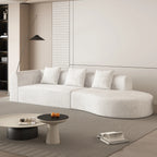 123" 4 Seater Oversized Cloud Corduroy Modular Compressed Sofa