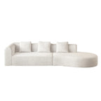 123" 4 Seater Oversized Cloud Corduroy Modular Compressed Sofa