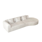 123" 4 Seater Oversized Cloud Corduroy Modular Compressed Sofa