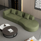 123" 4 Seater Oversized Cloud Corduroy Modular Compressed Sofa