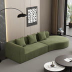 123" 4 Seater Oversized Cloud Corduroy Modular Compressed Sofa