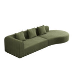 123" 4 Seater Oversized Cloud Corduroy Modular Compressed Sofa