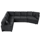 126" L Shape Sectional Sofa Bed