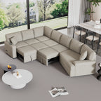 126" L Shape Sectional Sofa Bed